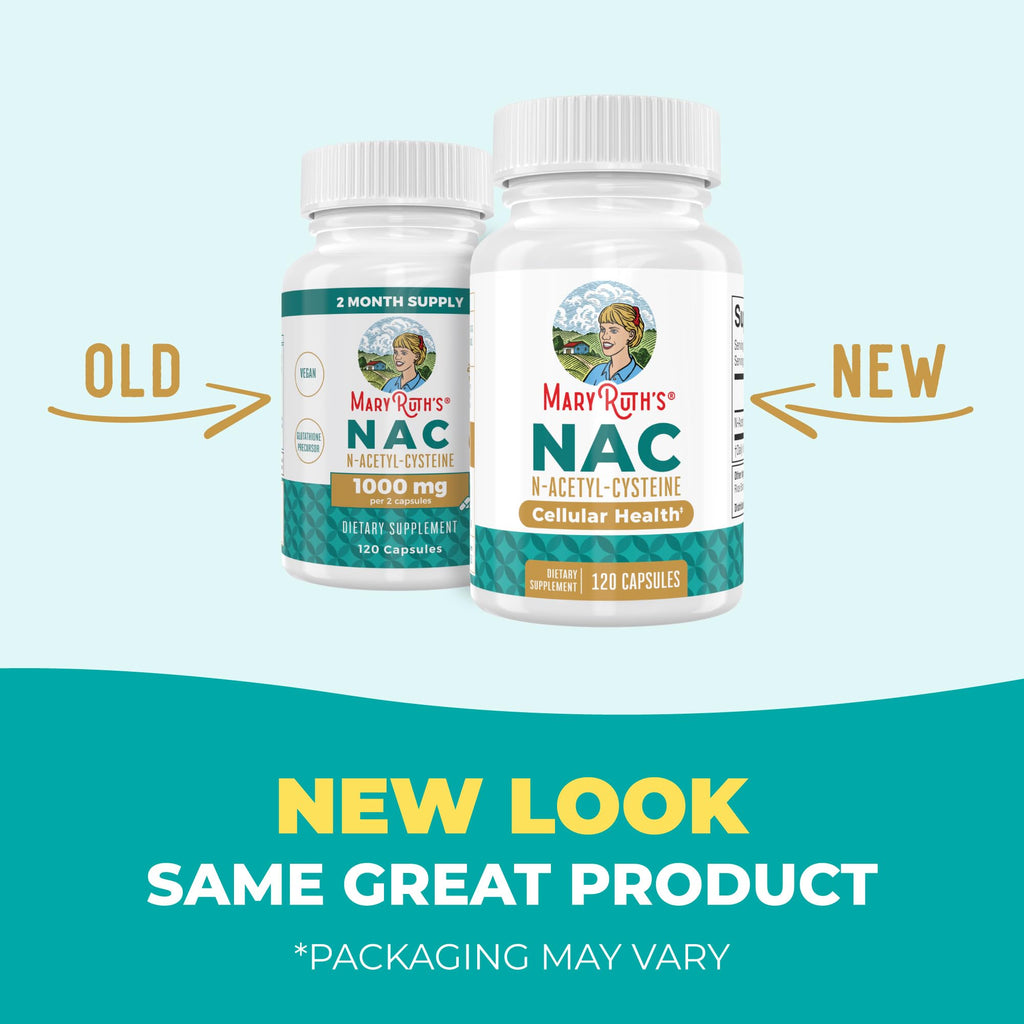 MARYRUTH'S NAC Supplement N-Acetyl Cysteine Capsules, Glutathione Precursor