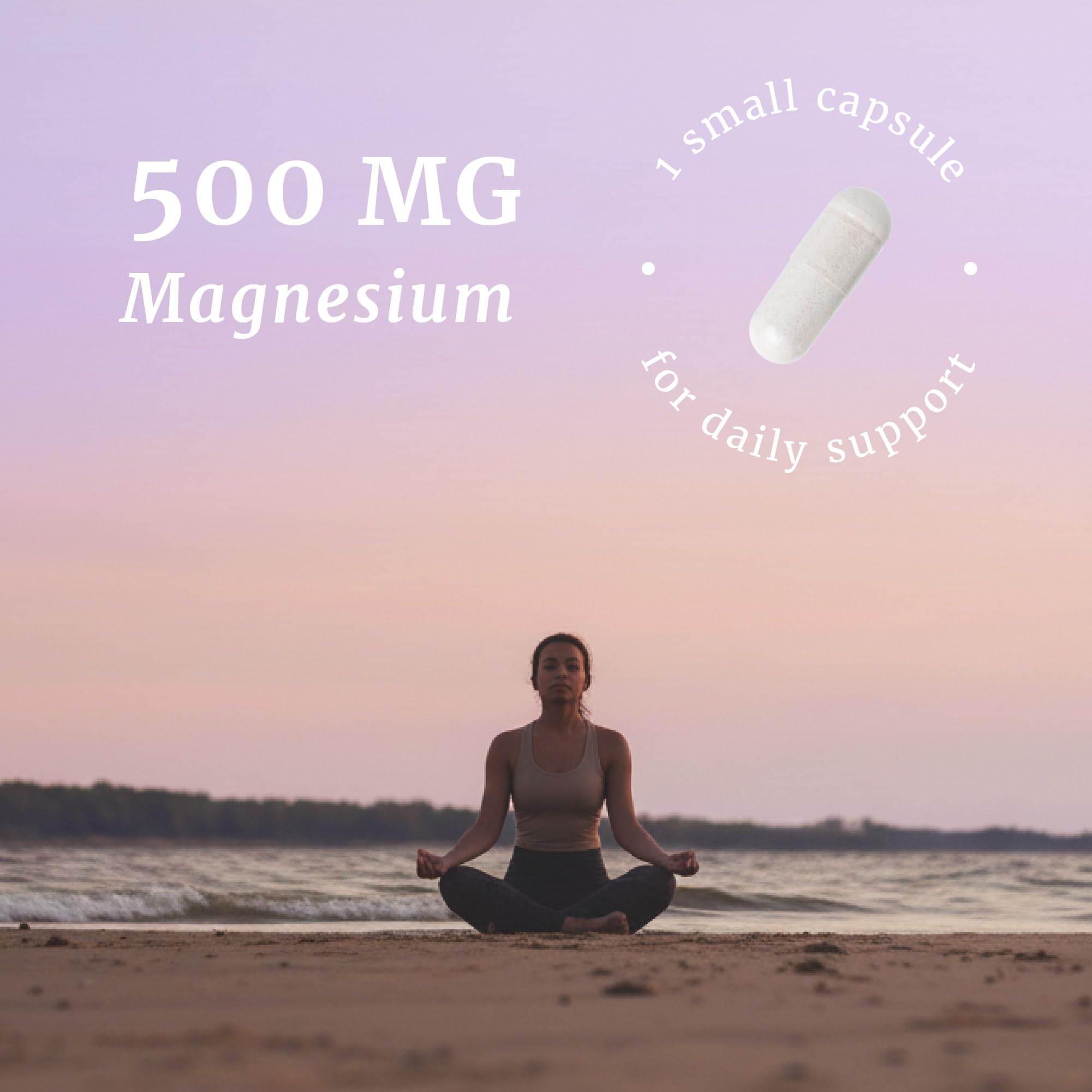 Magnesium Citrate Complex 500 MG for Constipation, Digestion, Calm & Relaxation Support | High Absorption Magnesium Supplement | Citrato de Magnesio | Non-GMO Soy-Free | 60 Mag Citrate Capsules
