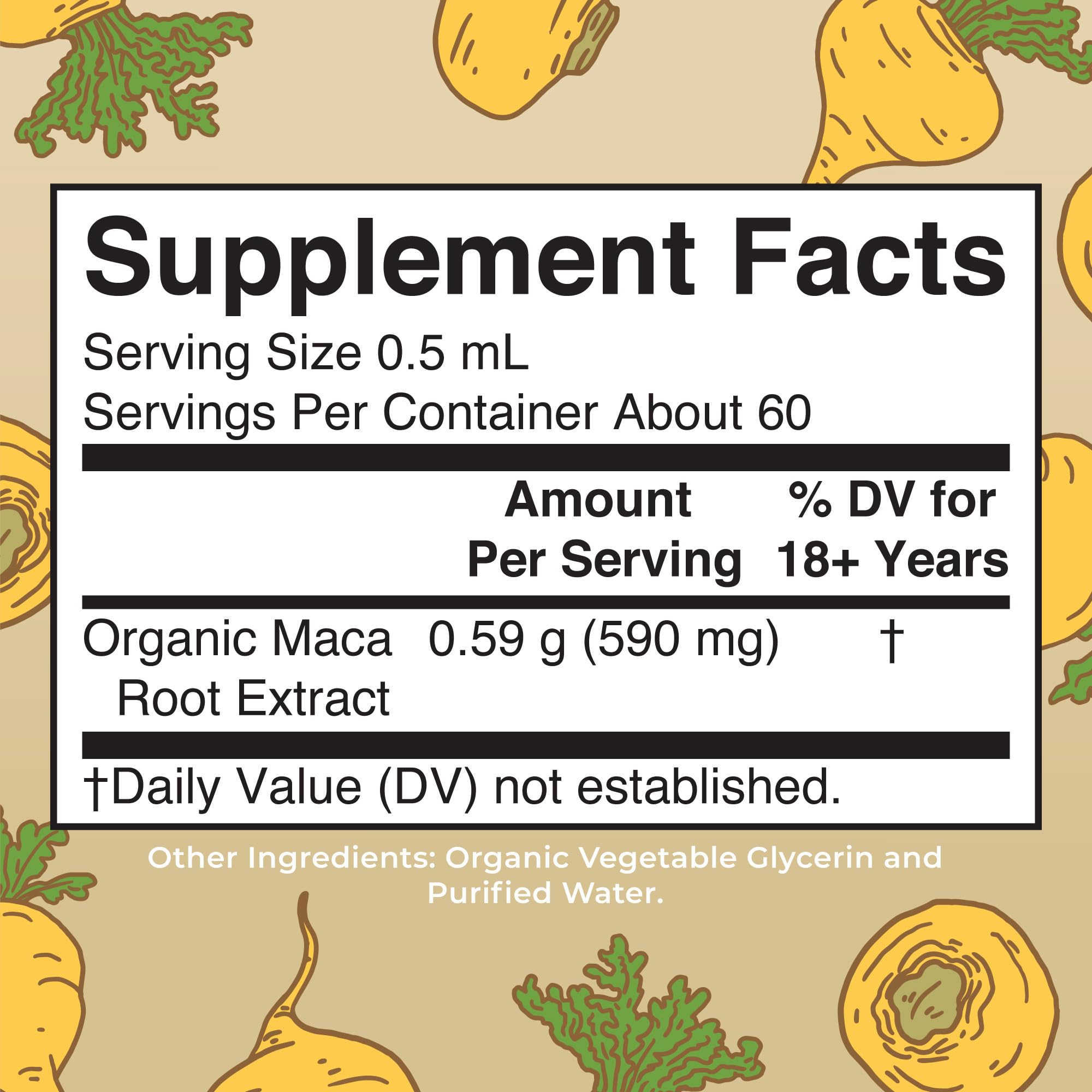 MARYRUTH'S USDA Organic Maca Root Liquid Drops, 1 Fl Oz