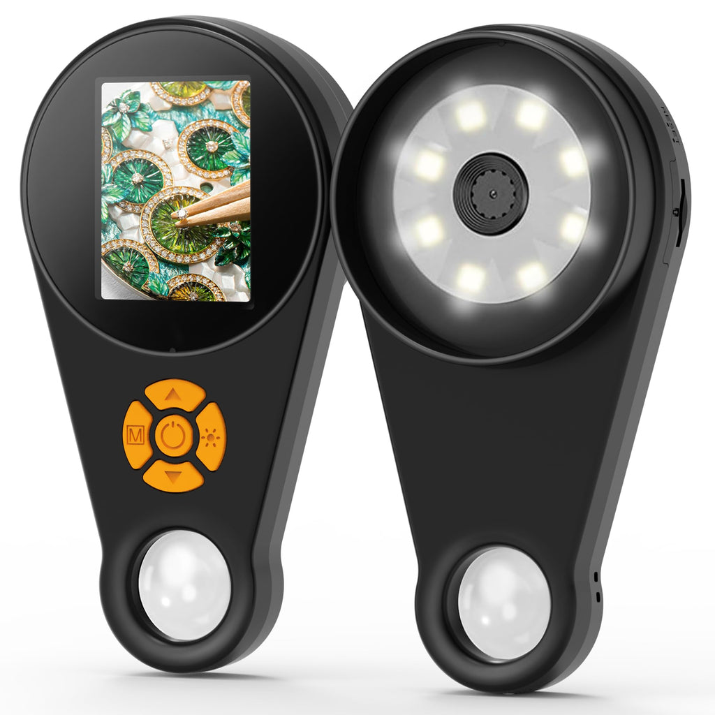 Magnifying Glass with Light Digital Microscope Handheld 2.0 inch IPS Color Screen,Portable Digital Magnifying Glass 500x,Marco Microscopes,uilt-in 8LED Lights,USB Compatible with PC Windows, Mac OS