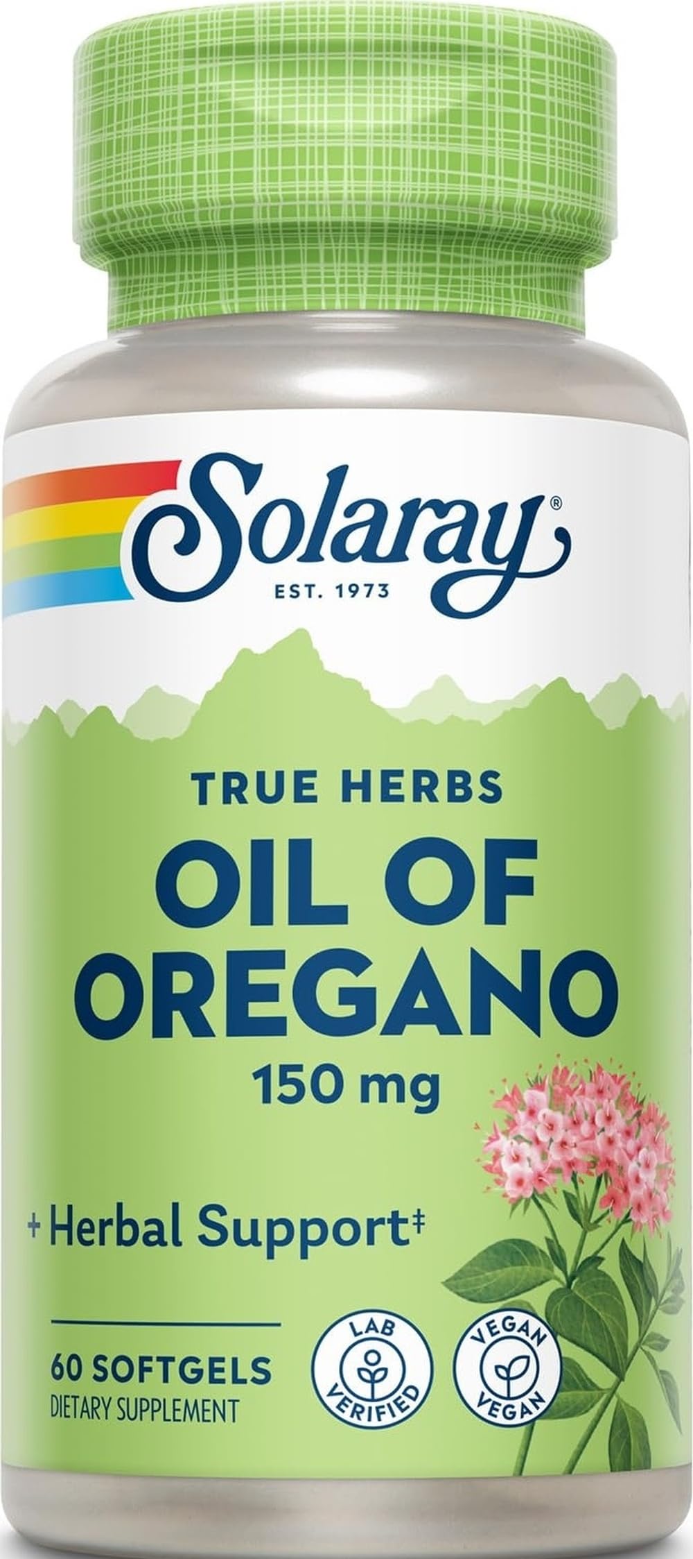 SOLARAY Oil of Oregano 150 mg Softgels, 60 Softgels