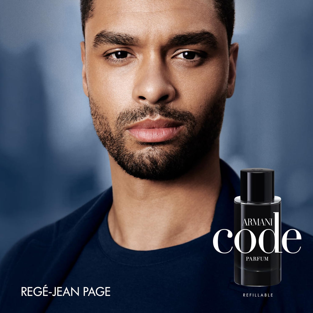 Armani Beauty – Code – Parfum Refill – Cologne for Men – Fresh & Aromatic Men’s Fragrance – Bergamot, Clary Sage, Tonka Bean Notes - 5.0 Fl Oz