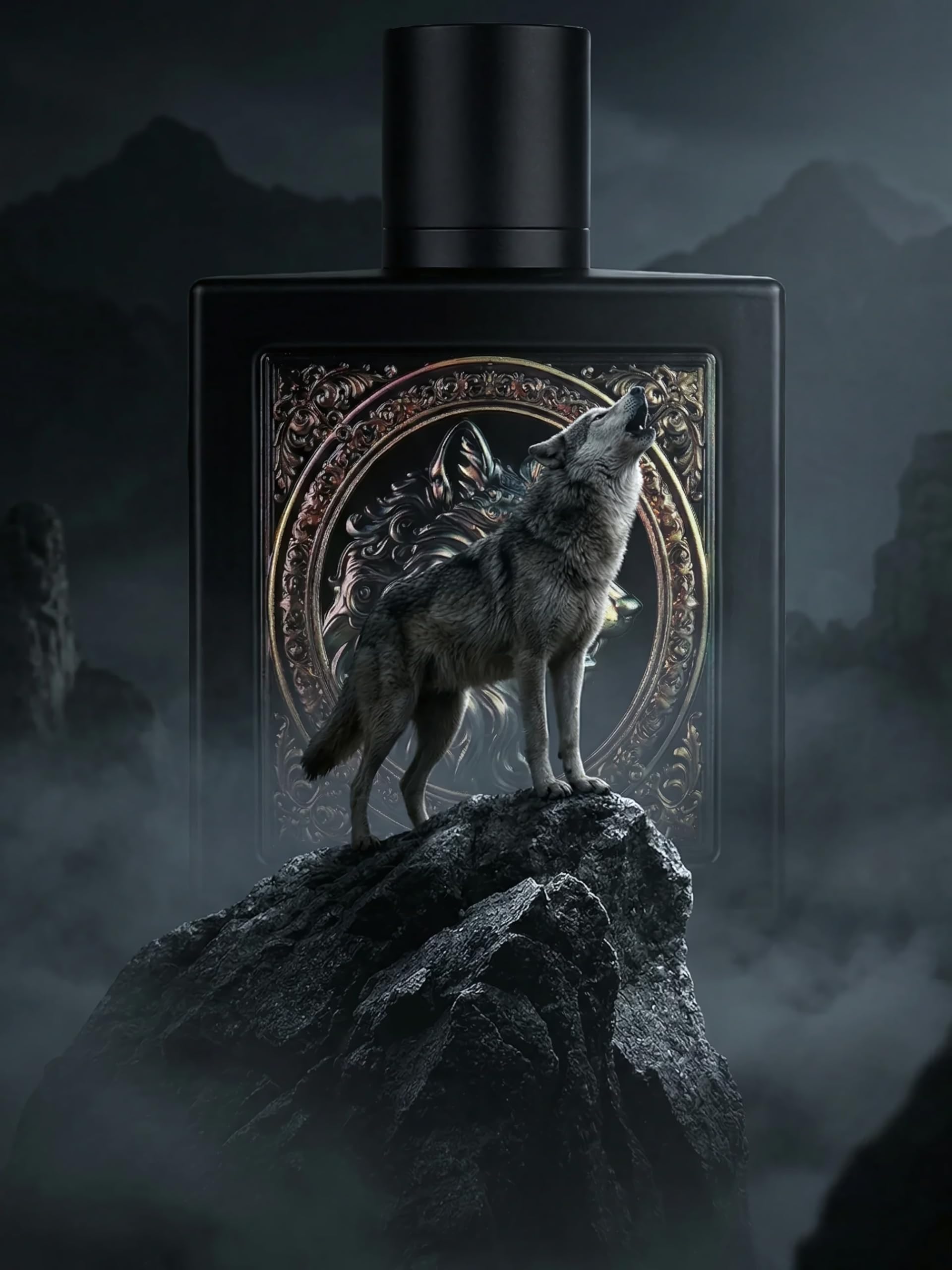 Rayhaan Wolf – Spicy, Gourmand, Amber, Woody – Eau de Parfum Spray Long-Lasting Fragrance for Men, 3.4 Ounce / 100 ml