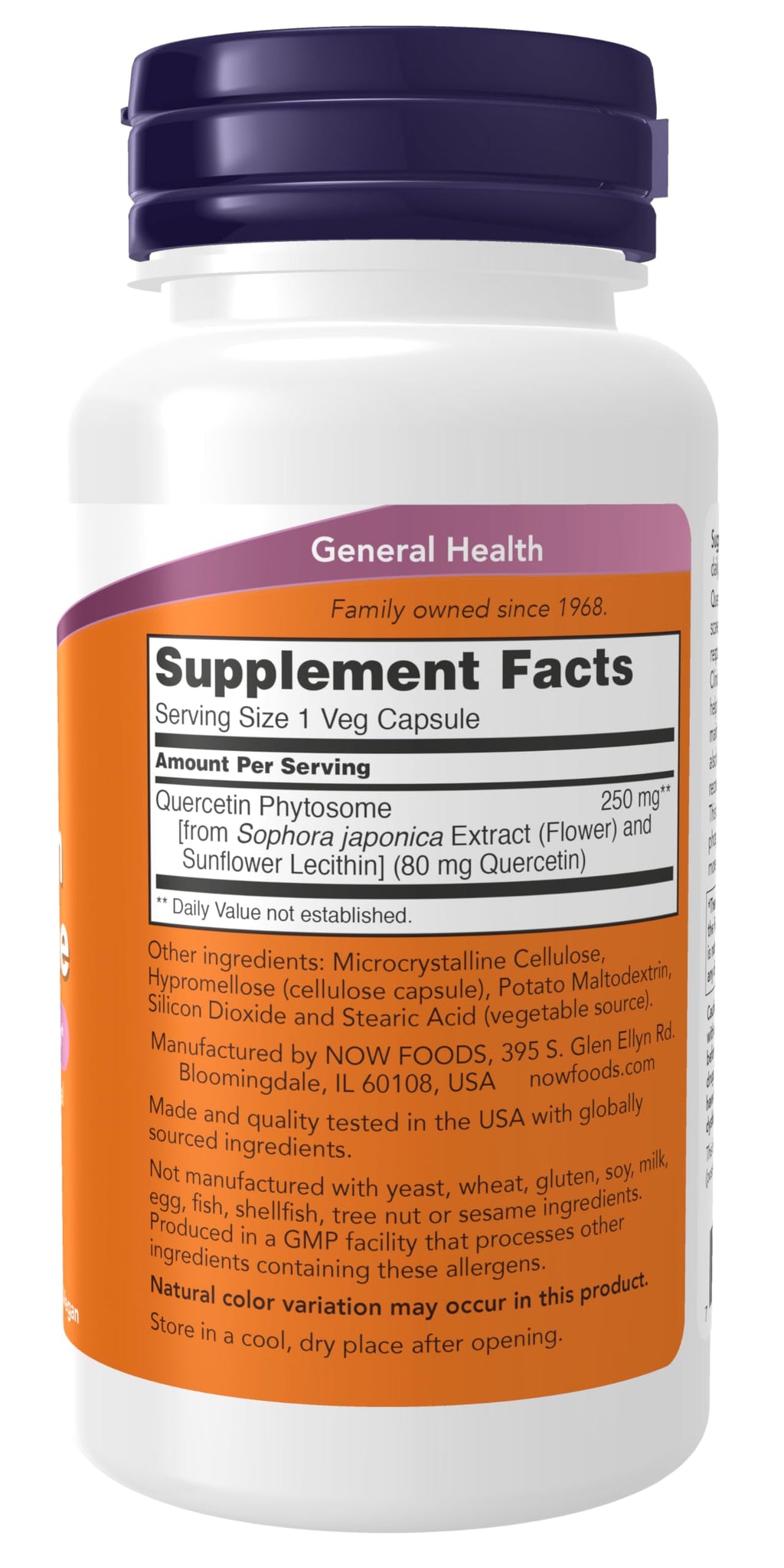 Now Supplements, Quercetin Phytosome 250 mg, 90 Veg Caps