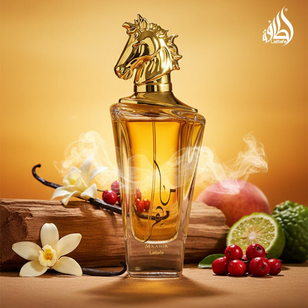 Lattafa Maahir for Unisex Eau de Parfum Spray, 3.4 Ounce