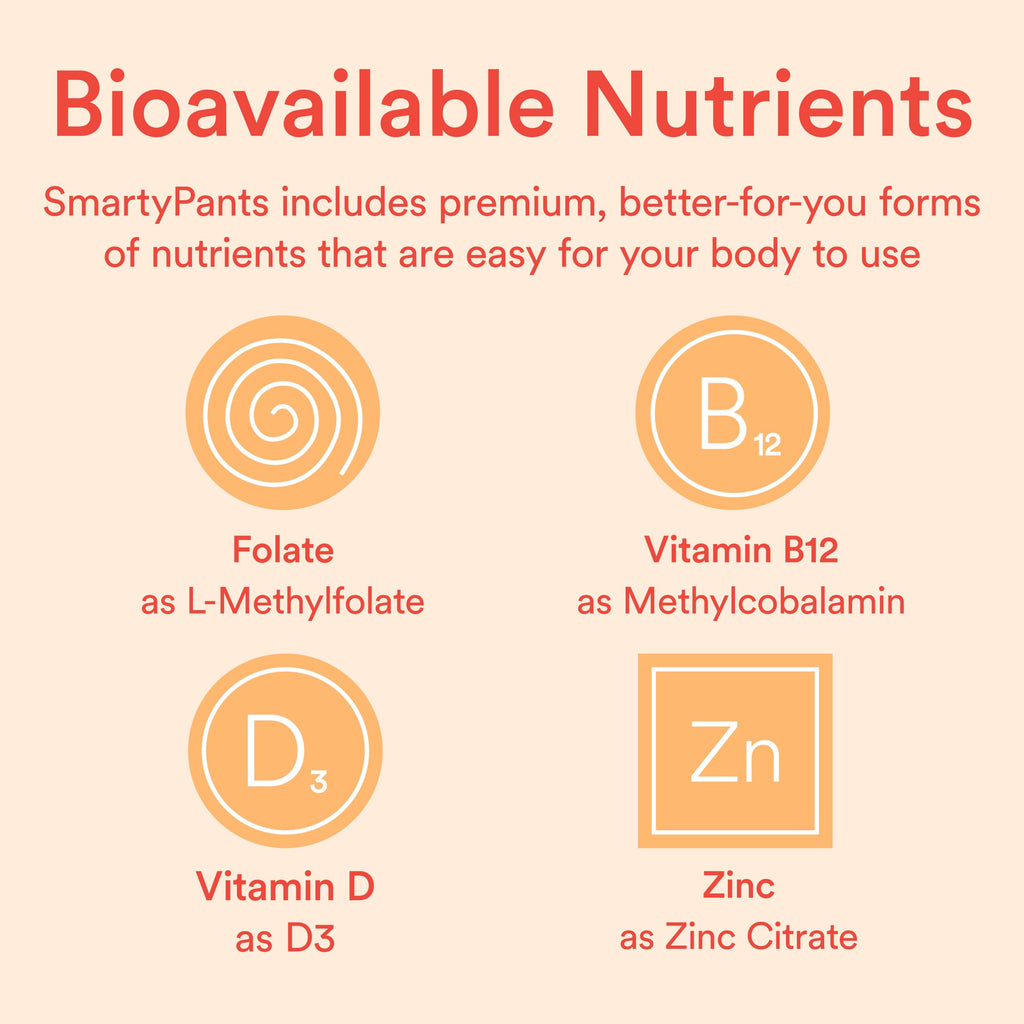 SmartyPants Kids Multivitamin Gummies: Omega 3 Fish Oil (EPA/DHA), Vitamin D3, C, Vitamin B12, B6, A, K & Zinc for Immune Support, Biotin, Grape, Cherry & Berry Flavors, 120 Count (30 Day Supply)