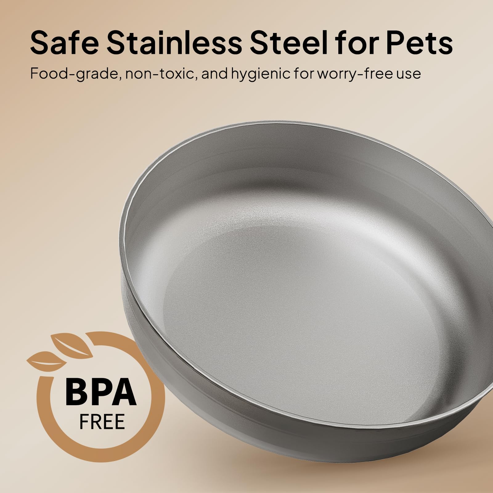 VOLUAS Automatic Cat Feeder for Two Cats with Dual Stainless Bowls, 6L