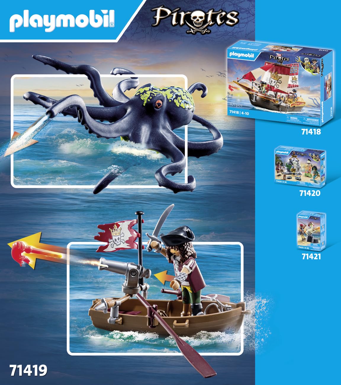 Playmobil Pirates: Battle with The Giant Octopus