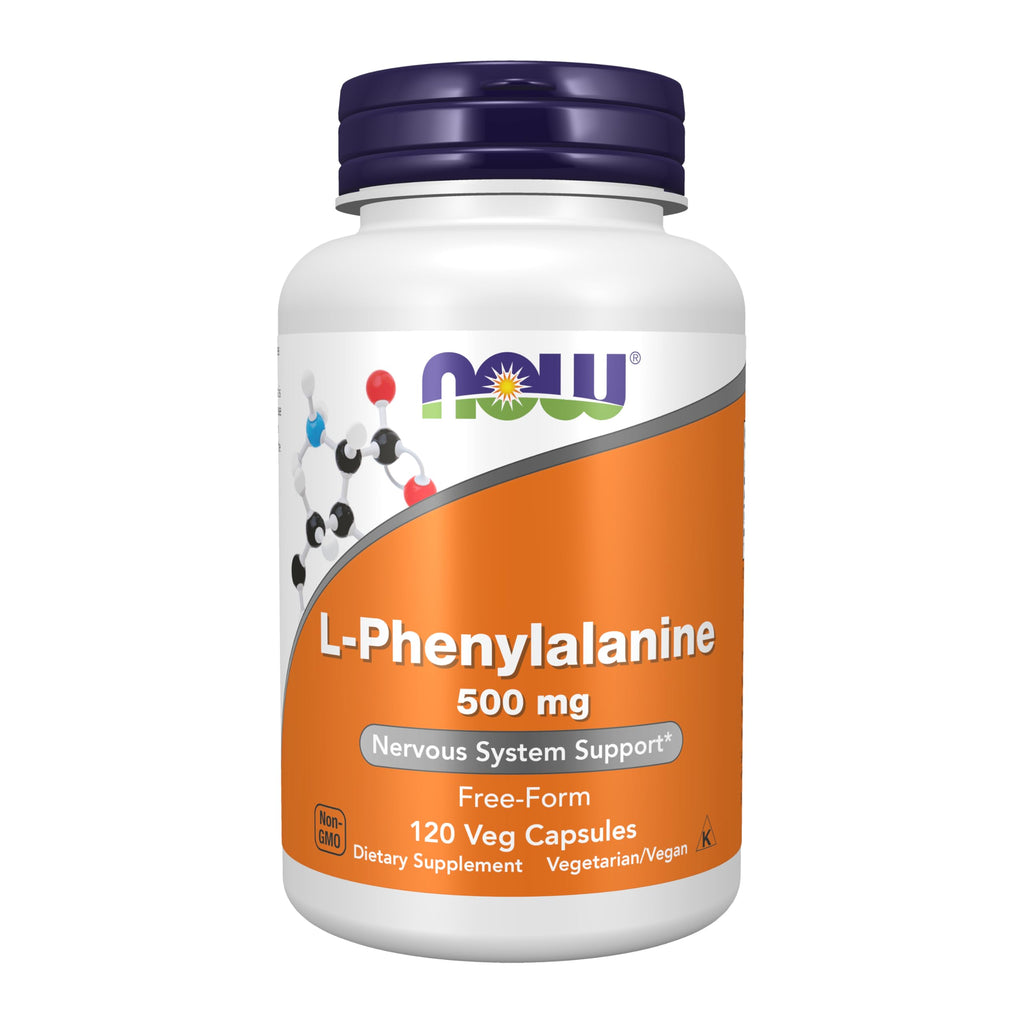 NOW Supplements, L-Phenylalanine 500 mg, Amino Acid, 120 Veg Caps