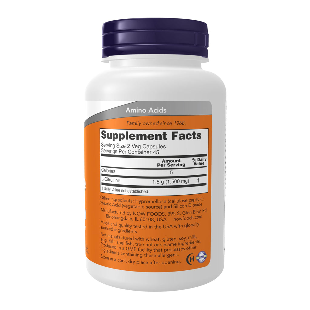 Now Foods L-Citrulline, 90 Count