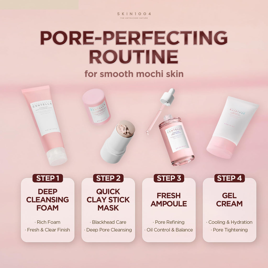 SKIN1004 [Hudson's Pick] Poremizing Quick Clay Stick Mask, Facial Clay Mask for Pores, Centella Clay Stick for Pore Minimizing, Pink Pore Mud Mask for Sebum Balance, Korean Skin Care, 0.95 oz / 27g