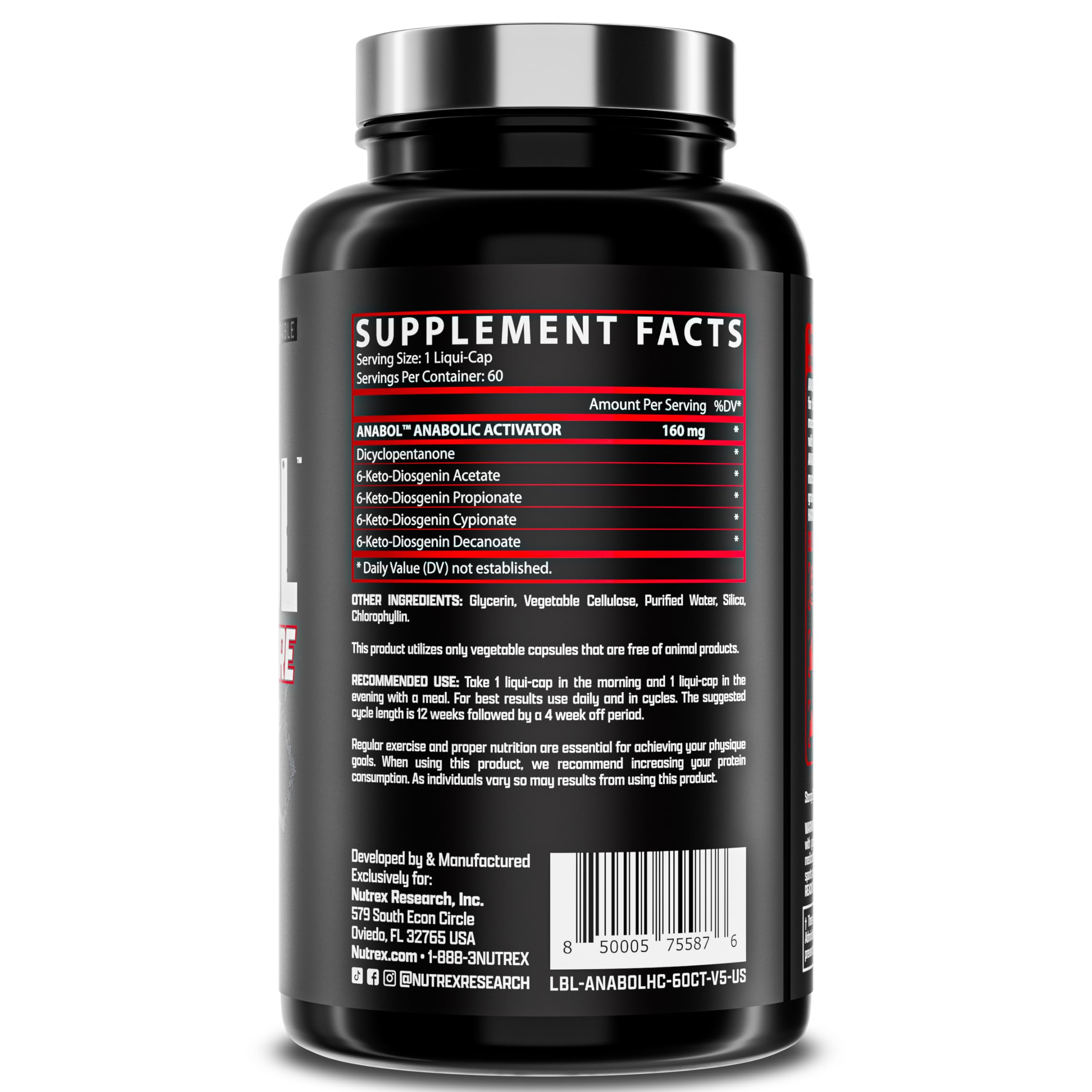Nutrex Research Anabol Stack | Anabol Hardcore, Anabol Ripped and Anabol Nighttime PM Bundle