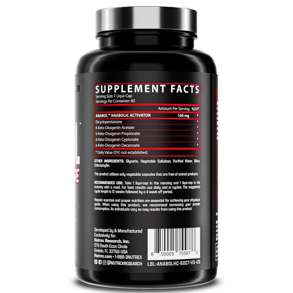 Nutrex Research Anabol Hardcore Alpha-T Magnum Muscle Builder Bundle Stack