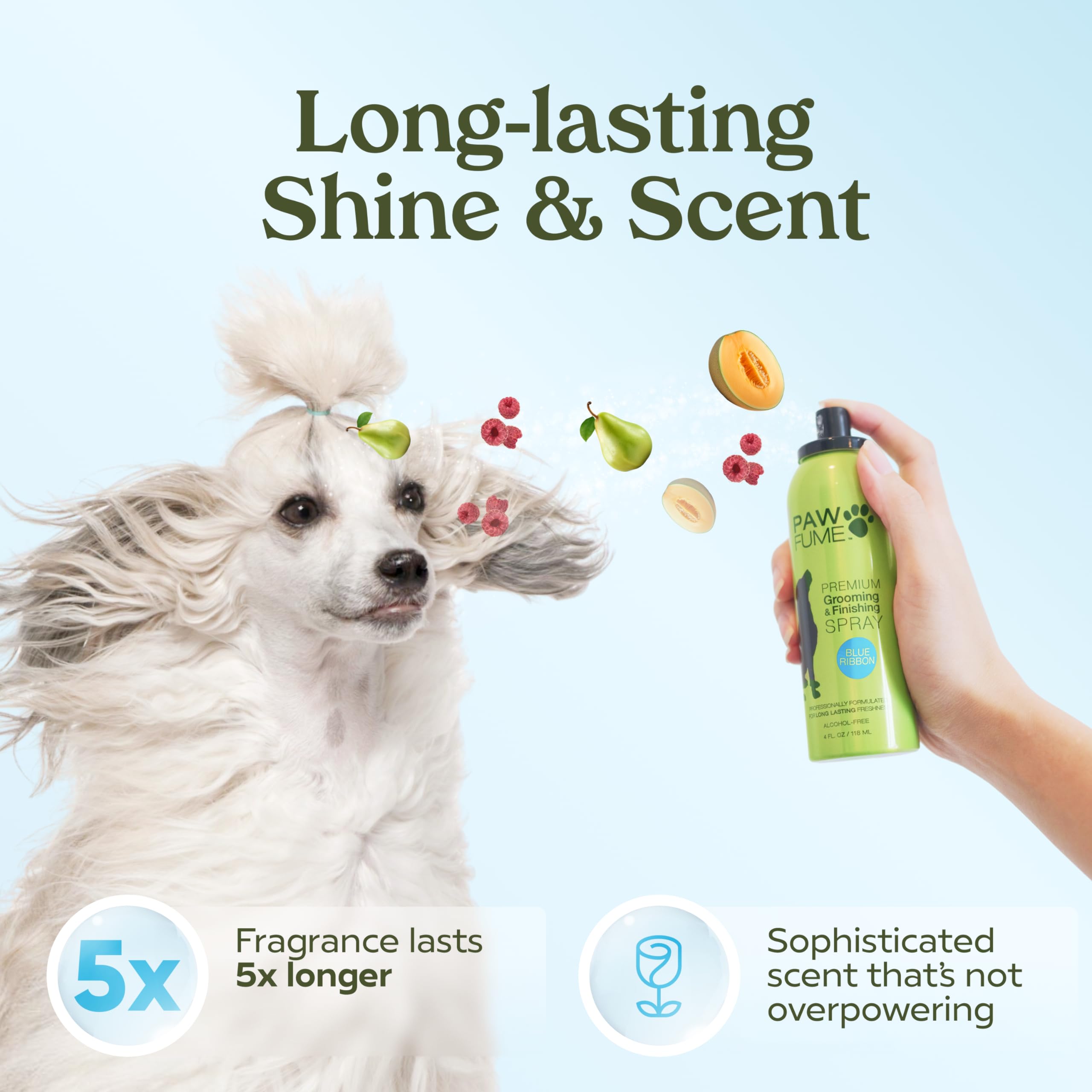 PAWFUME Dog Perfume Spray for Grooming, Blue Ribbon, 1-Pack
