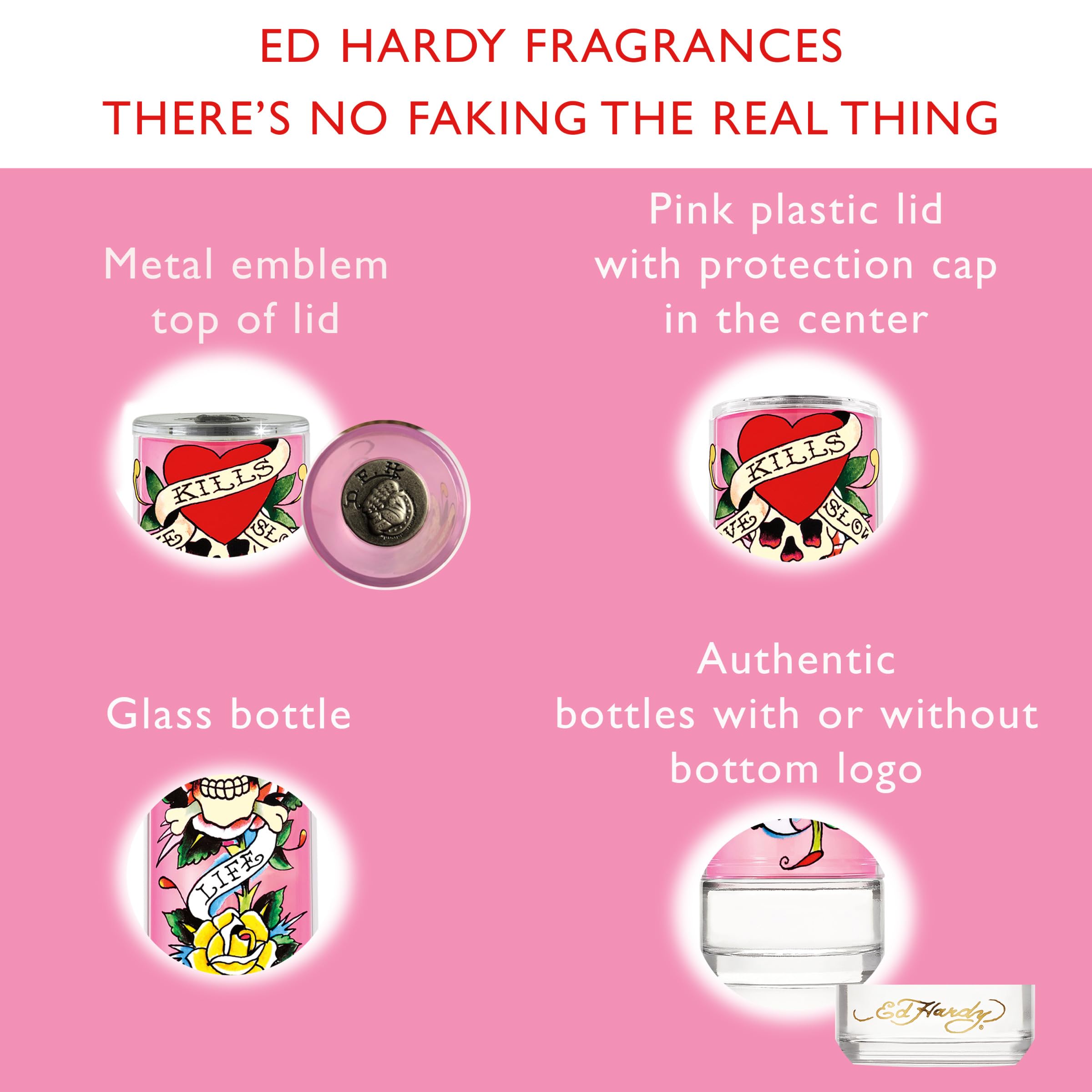 Ed Hardy Eau de Parfum for Women, 3.4 fl oz