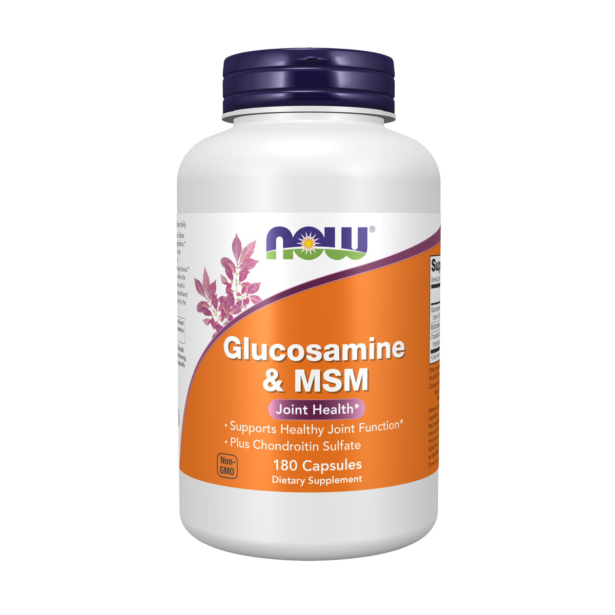 NOW Supplements, Glucosamine & MSM plus Chondroitin Sulfate, 180 Veg Caps