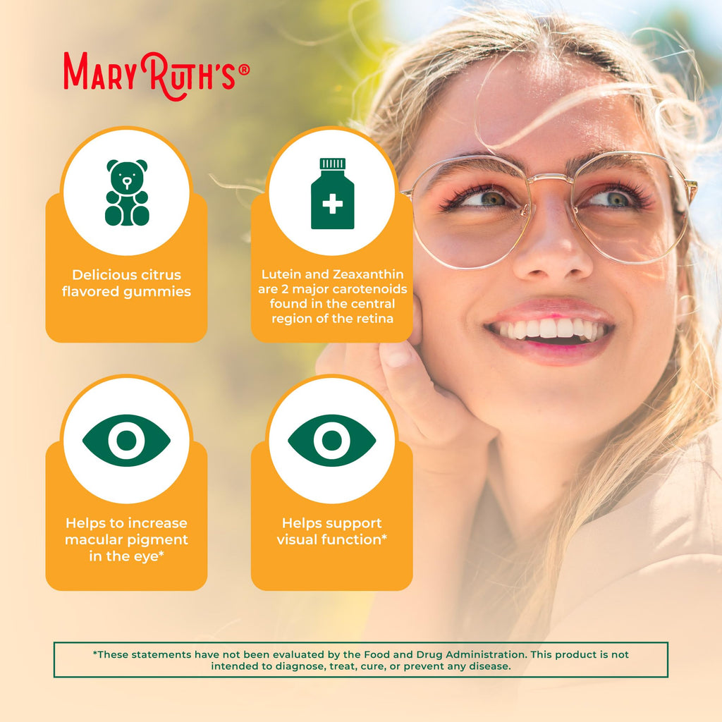 MARYRUTH'S Lutein Gummies with Zeaxanthin, 30 Count, Eye Health