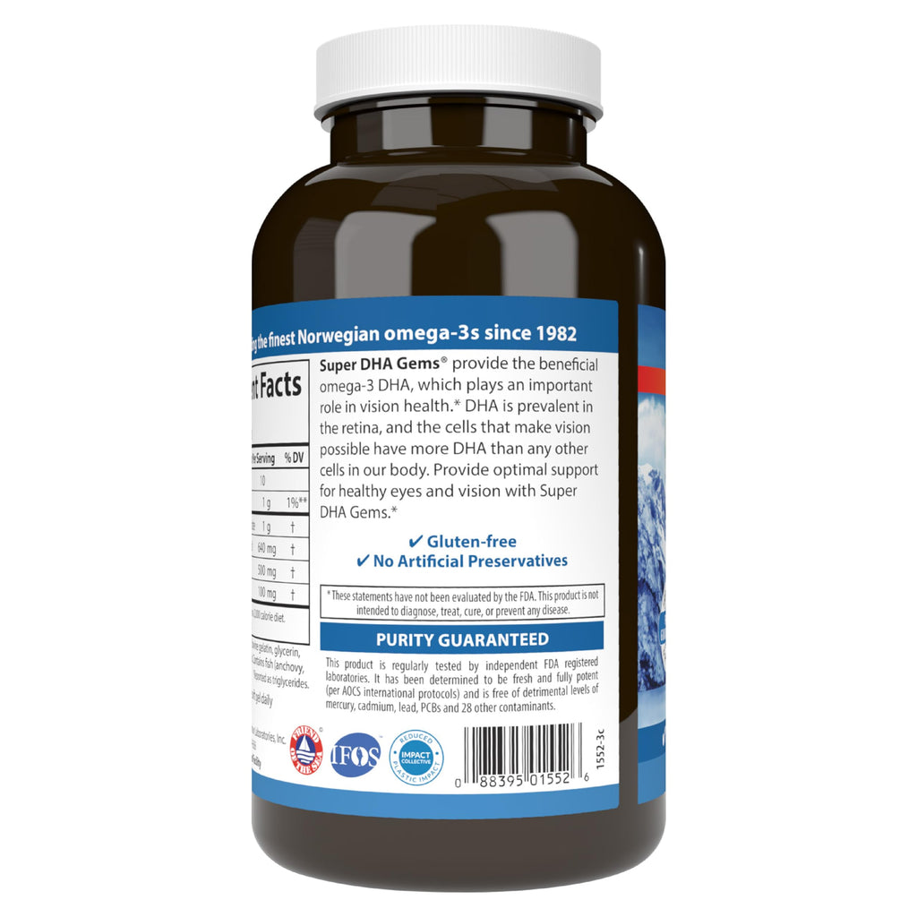 Carlson Labs - Super DHA 500 mg. - 180 Softgels