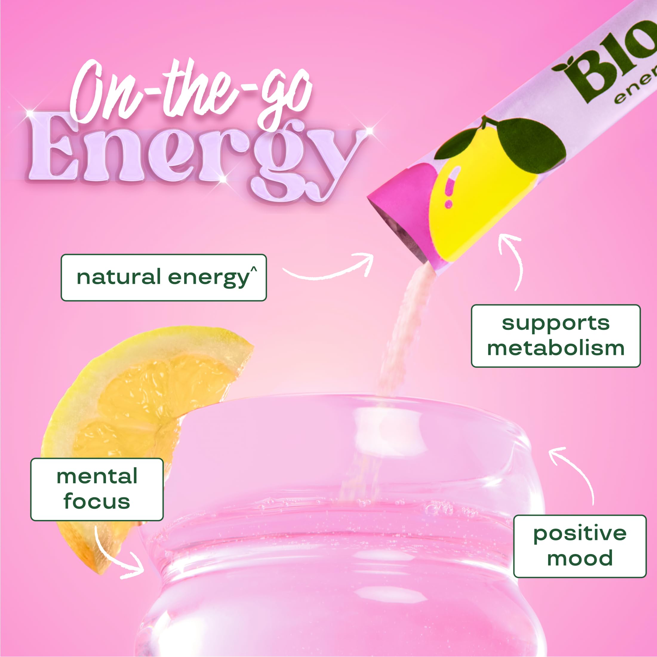 Bloom Energy Sticks RaspberryLemonade and Hydration Sticks Strawberry Lemonade Bundle