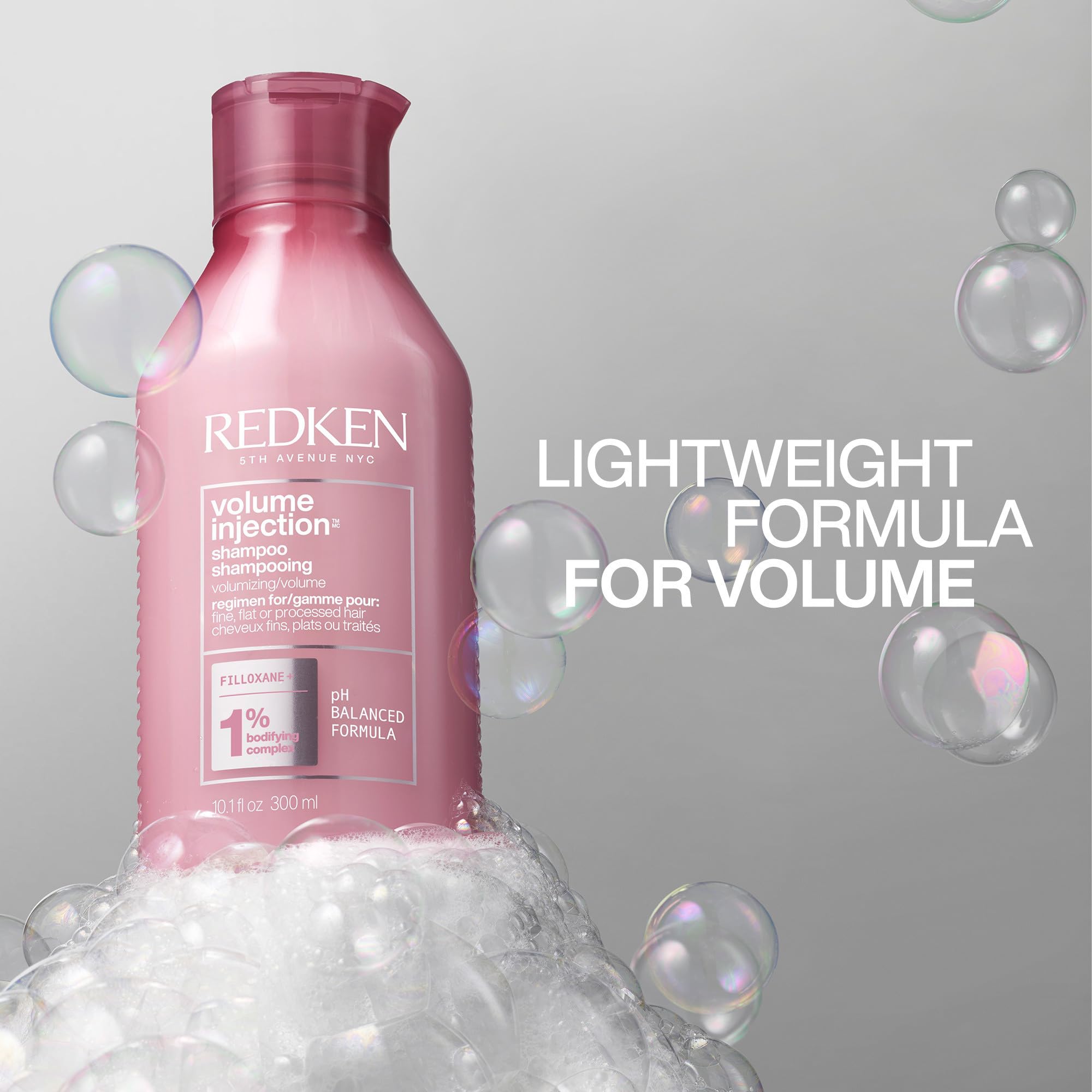 Redken Volume Injection Shampoo – For Fine Hair, 10.1 Fl Oz