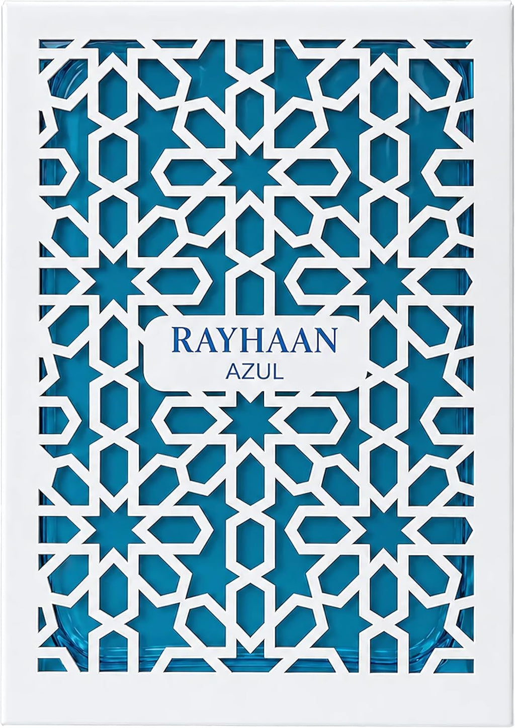 Rayhaan Azul – Citrus, Fresh, Aquatic, Woody – Eau de Parfum Spray Long-Lasting Fragrance for Unisex, 3.4 Ounce / 100 ml