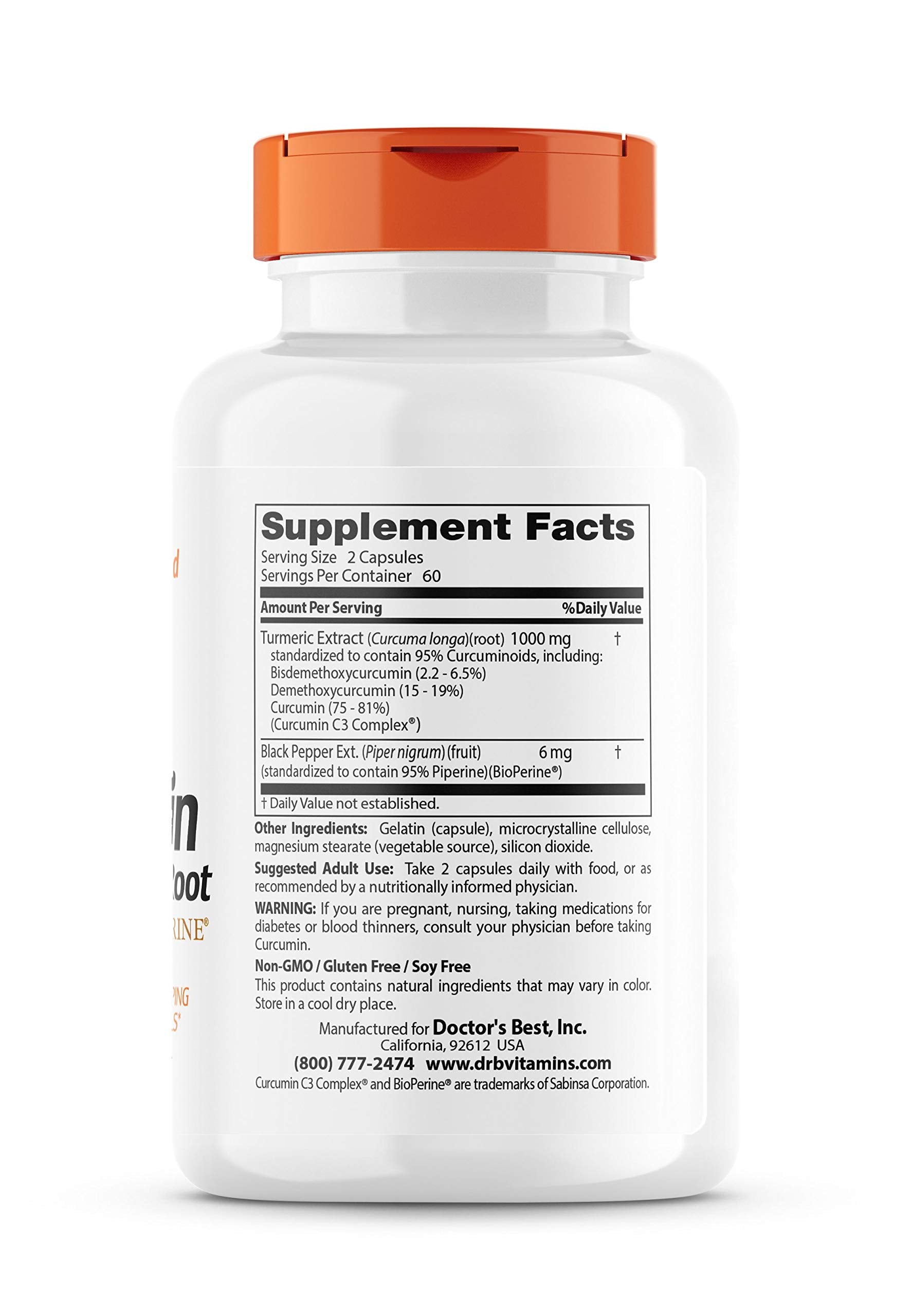 Doctors Best, Curcumin, 120 Count