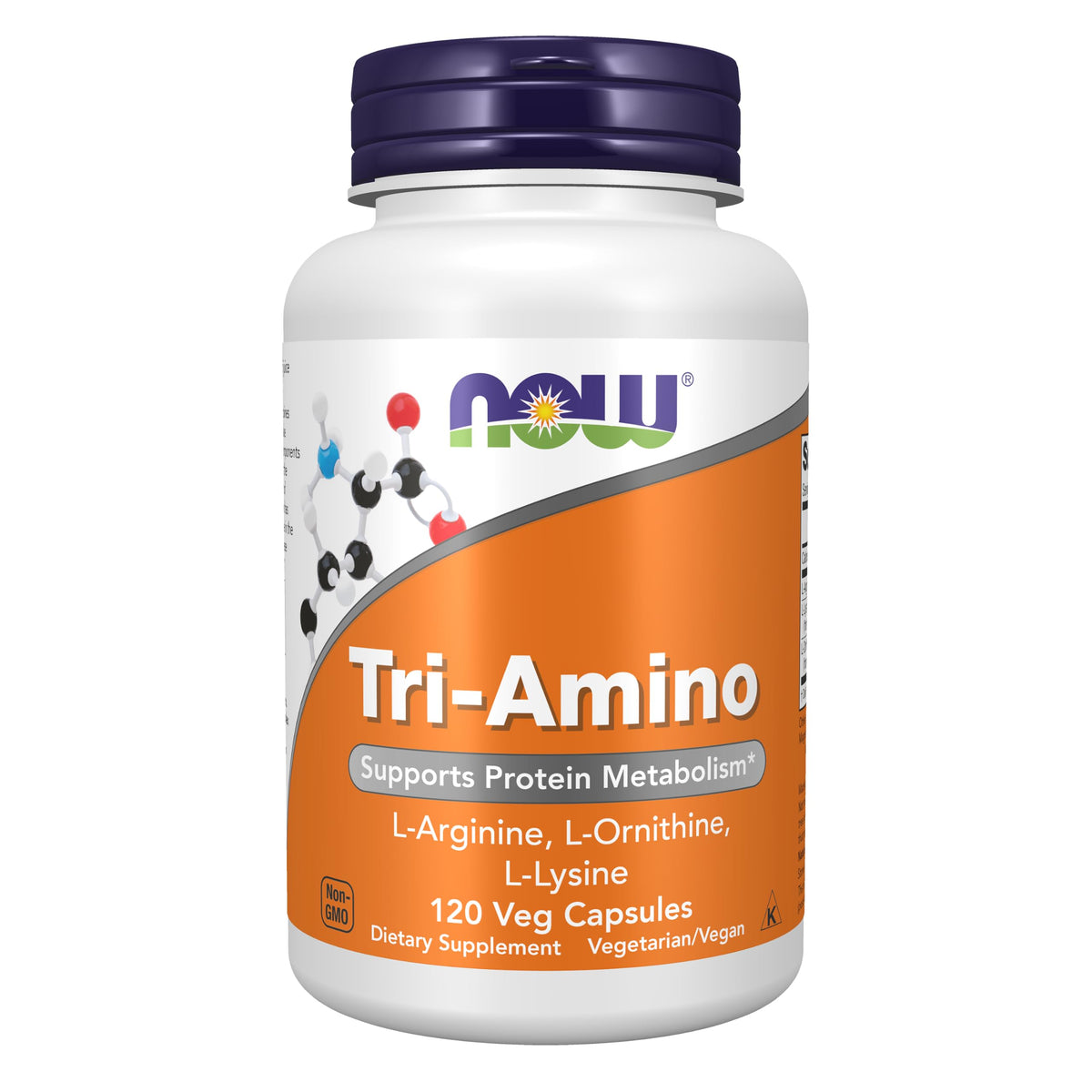 NOW Supplements, Tri-Amino with L-Arginine, L-Ornithine, L-Lysine, 120 Caps
