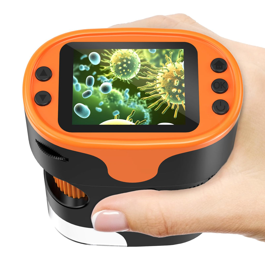 Kids Digital Microscope STEM Toy: Complete Science Gift Kit for Ages 4-12