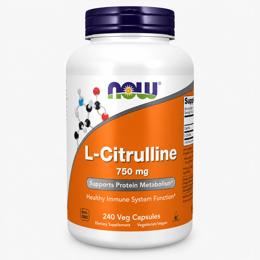 NOW Foods Supplements, L-Citrulline 750 mg, Amino Acid, 240 Veg Capsules