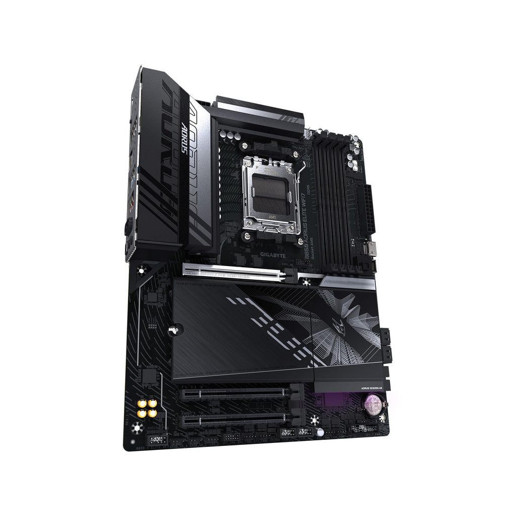 GIGABYTE B850 AORUS Elite WIFI7 AMD AM5 ATX Motherboard, Support AMD Ryzen 9000/8000/7000 Series, DDR5, 14+2+2 Power Phase, 3X M.2, PCIe 5.0, USB-C, WIFI7, 2.5GbE LAN, EZ-Latch, 5-Year Warranty