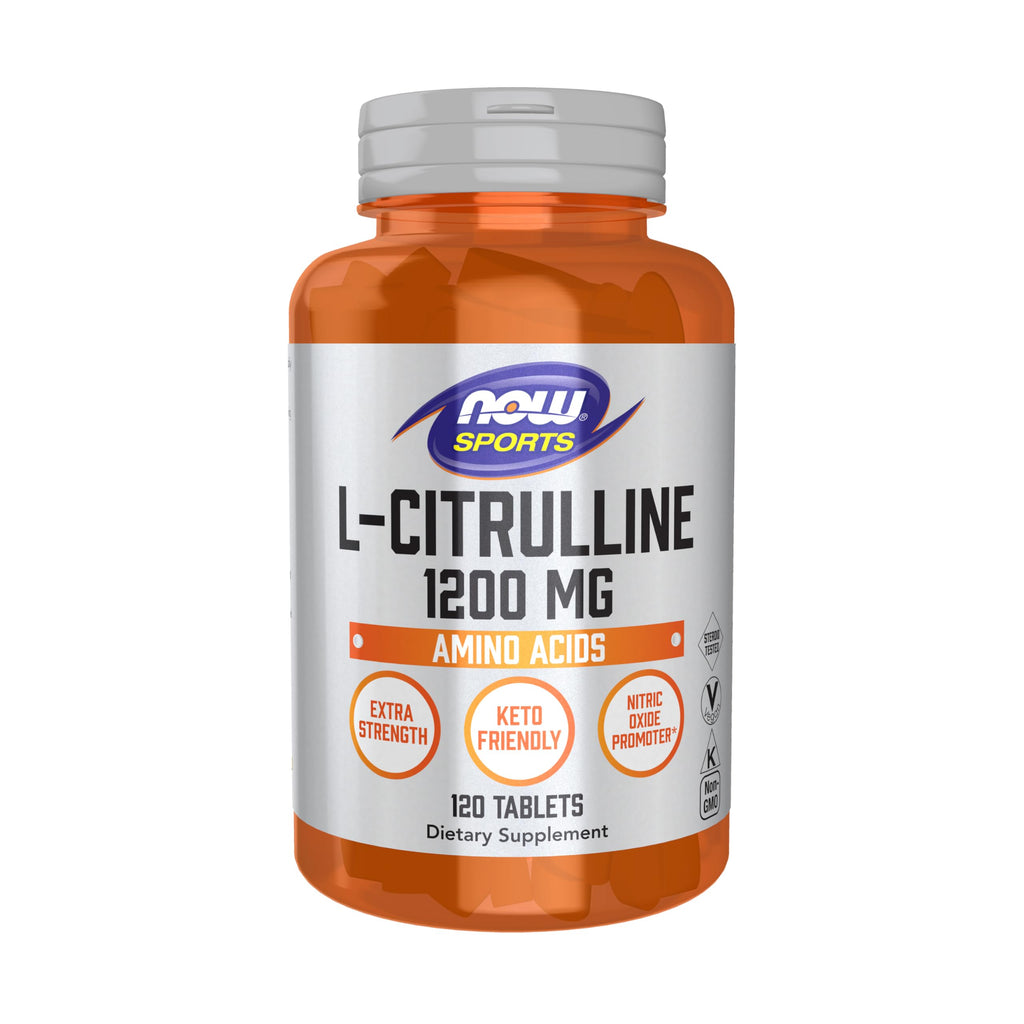 NOW Sports, L-Citrulline 1,200 mg, Extra Strength, Amino Acid, 120 Tabs