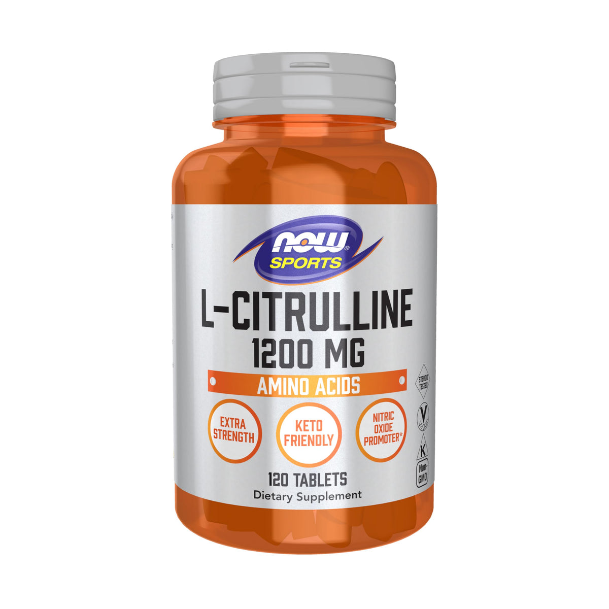 NOW Sports, L-Citrulline 1,200 mg, Extra Strength, Amino Acid, 120 Tabs