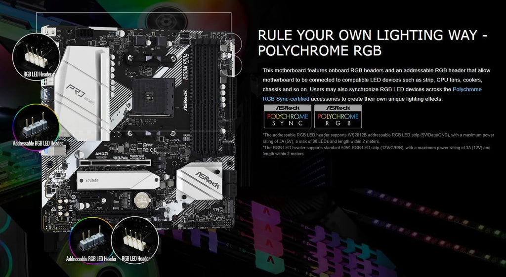 ASRock B550M PRO4 Supports 3rd Gen AMD AM4 Ryzen™ / Future AMD Ryzen™ Processors Motherboard