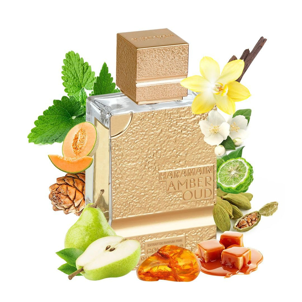 Amber Oud Gold 999.9 - Dubai Edition by Al Haramain for Unisex Adult - 2.53 oz Extrait De Parfum Spray
