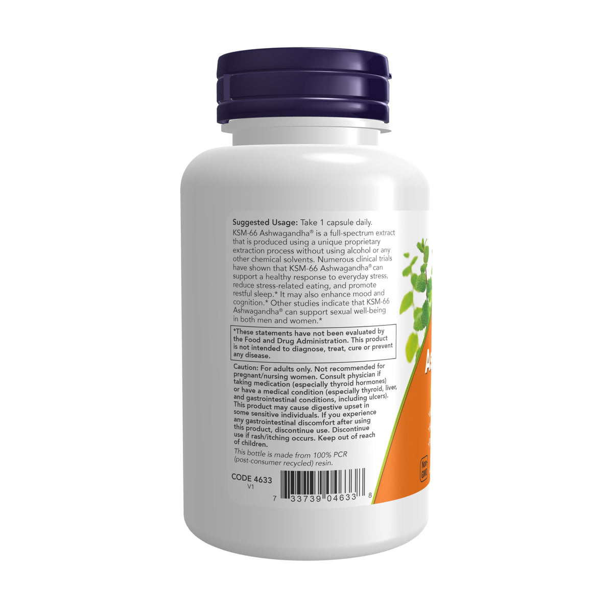 Now Supplements, KSM-66 Ashwagandha, 90 Veg Caps