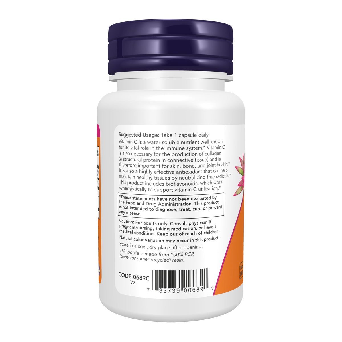 Now Supplements, Vitamin C-1,000 with Rose Hips & Bioflavonoids, 30 Tablets