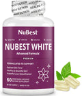 NuBest White - Glutathione 400mg & Milk Thistle Extract - Skin Brightening Supplement - Helps Beautiful and Radiant Skin - Antioxidant Supplement & Detoxification | 1 Month Supply