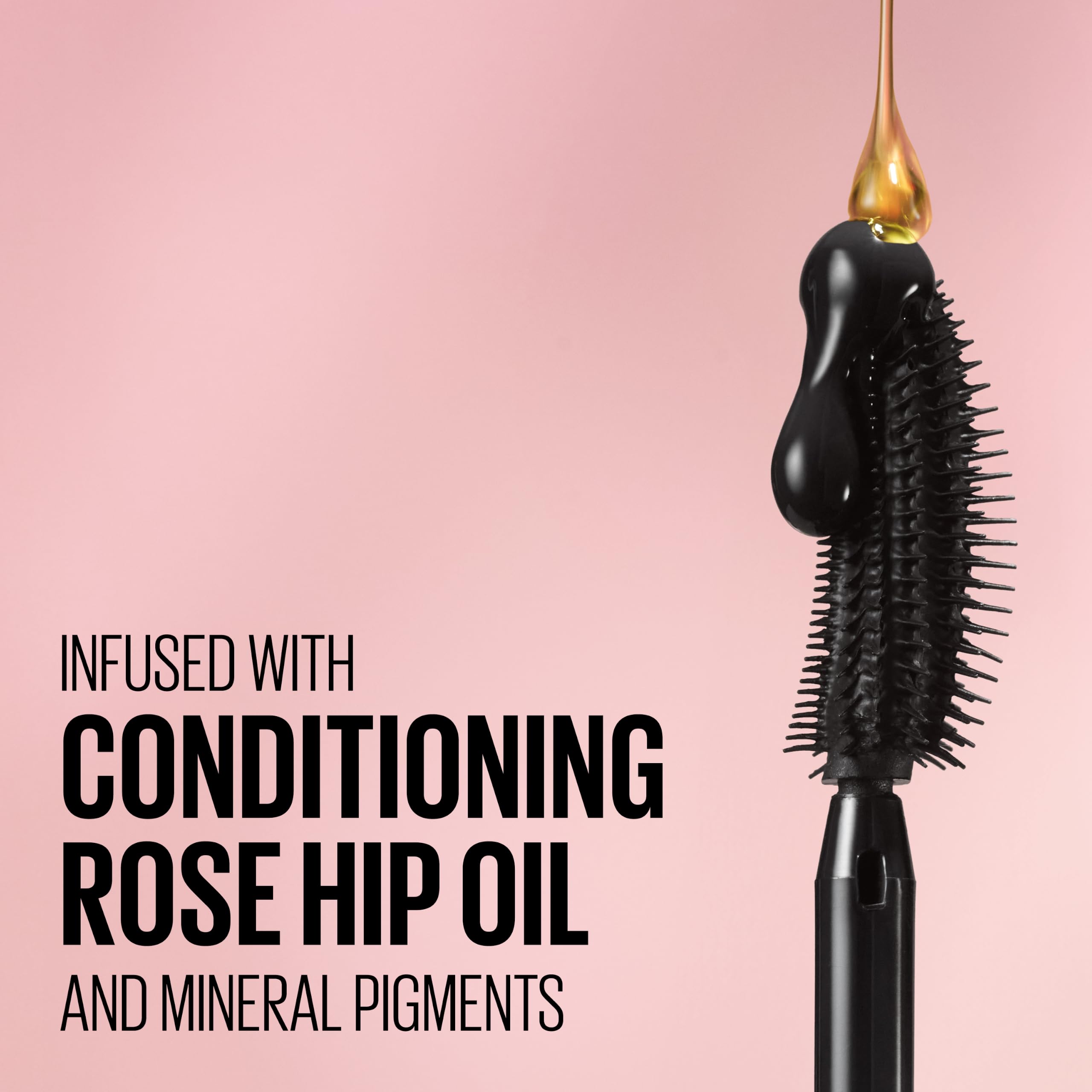 Maybelline Lash Sensational Washable Mascara, Lengthening and Volumizing for a Full Fan Effect, Blackest Black, 1 Count