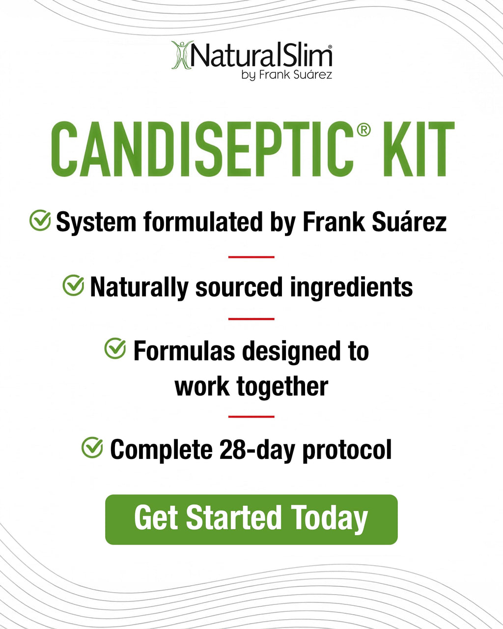NaturalSlim Gut Cleanse Support Supplements Bundle - Candiseptic Kit Anti Overgrowth, Gut & Colon Cleansing 242 Capsules Total - 28 Days Cleansing Program Formulated by Frank Suarez (1 Pack)