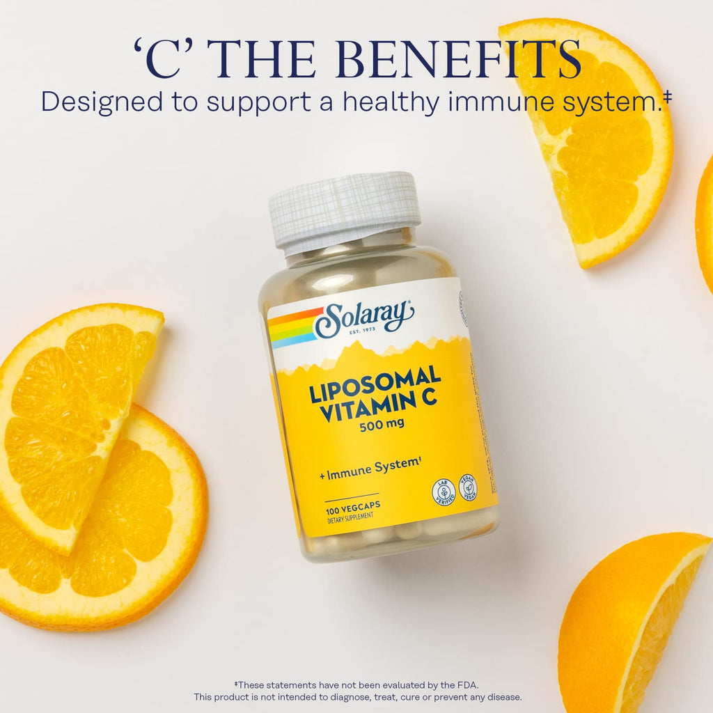 SOLARAY Liposomal Vitamin C 500 mg, 100 VegCaps