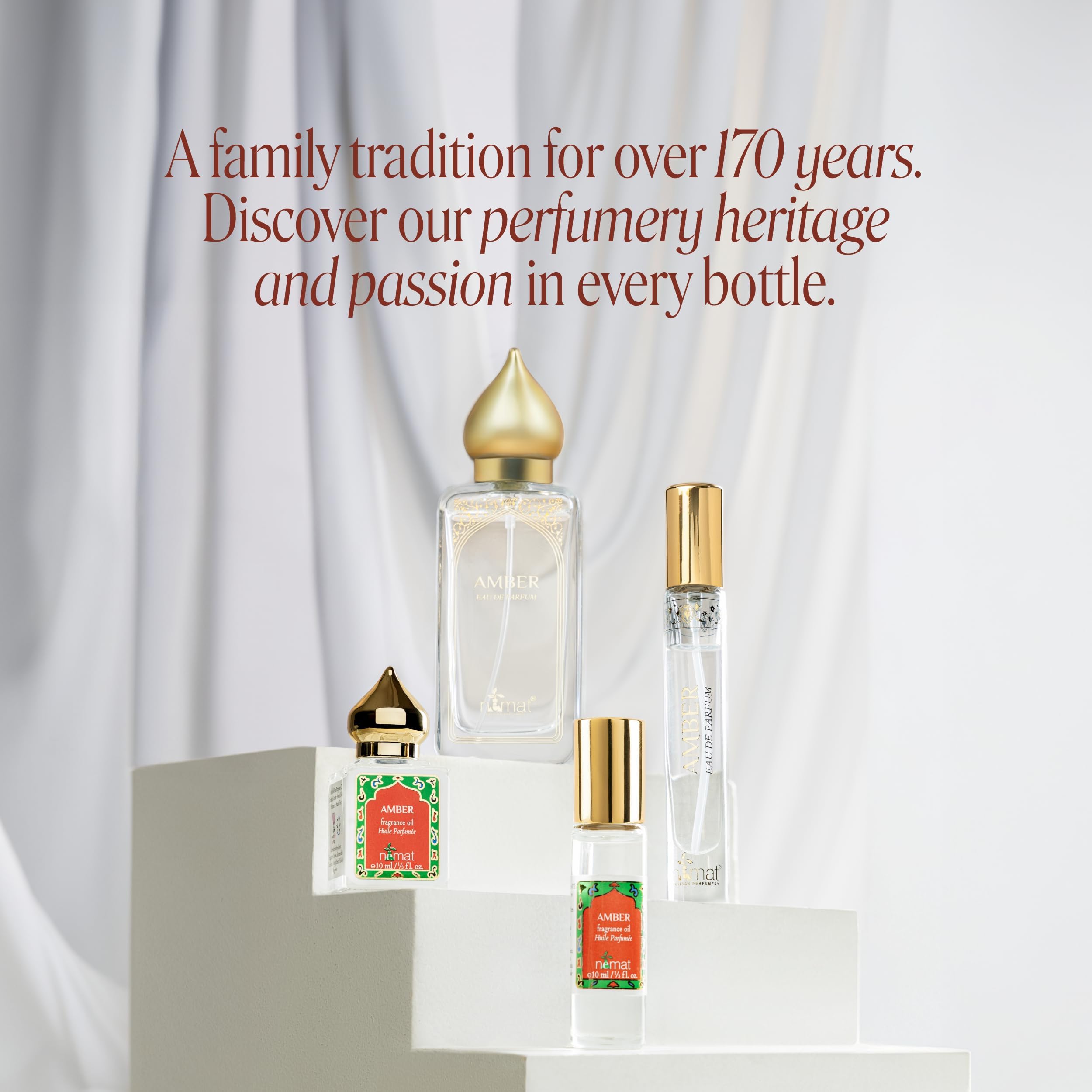 Nemat Amber Perfume Oil Roll-On, 10 ml