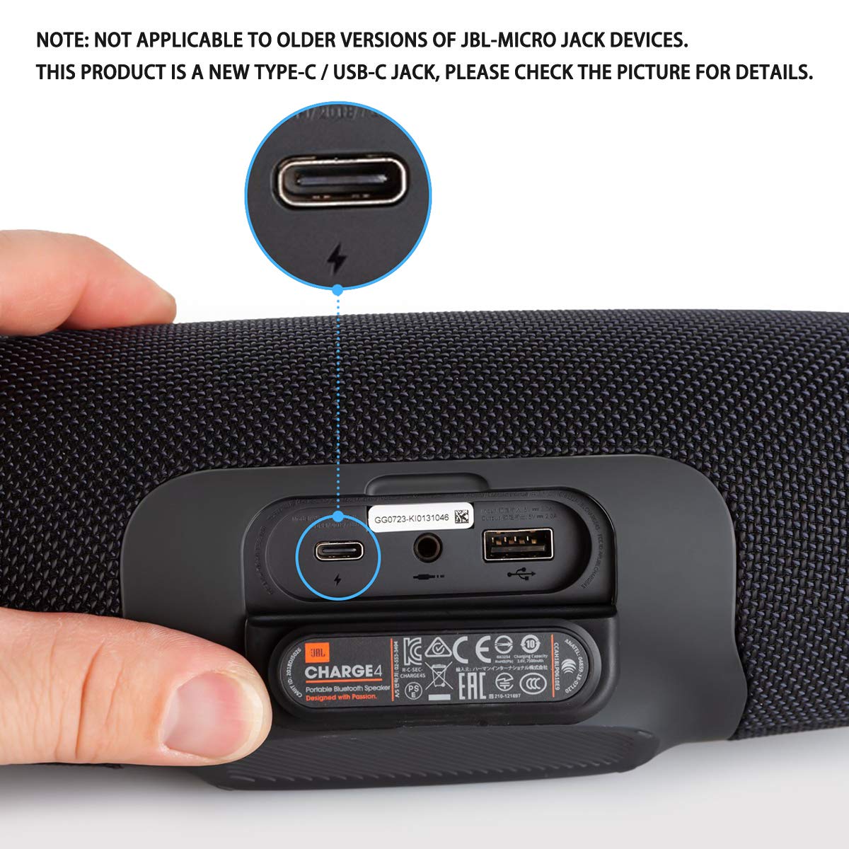 Hyacinyh 5FT USB Fast Charger Charging Cable Cord Compatible with for JBL Flip 5, Flip 6, Flip 7, JBL Charge 4, Charge 5, Charge 6, Pulse 4 Wireless Bluetooth Earphones Speakers