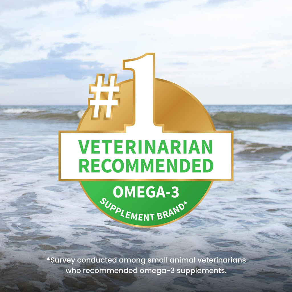 Nutramax Welactin Omega-3 Fish Oil Supplement for Dogs, Soft Chews, 60ct