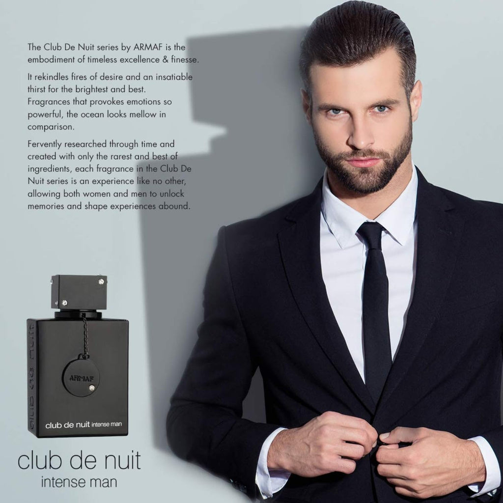 ARMAF club de nuit intense Man EDT Men New in Box, Black , 3.6 Fl Oz