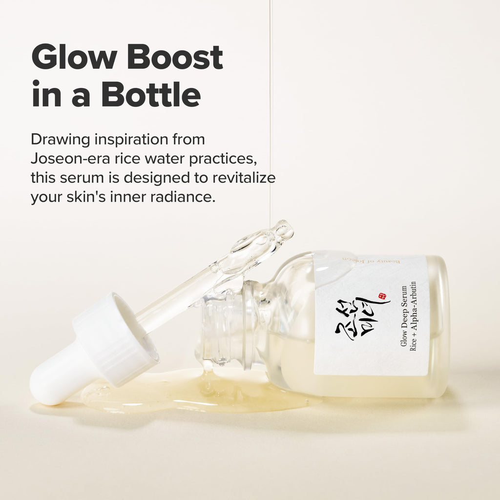 Beauty of Joseon Glow Deep Serum Rice Alpha-Arbutin Niacinamide for Uneven Dull Skin Tone, Daily Korean Skin Care 30ml, 1.01 fl.oz