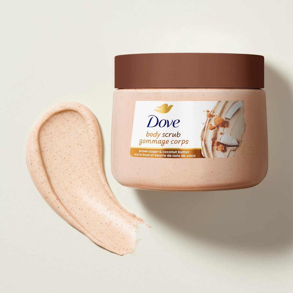 Dove Body Scrub Brown Sugar & Coconut Butter, 15 oz