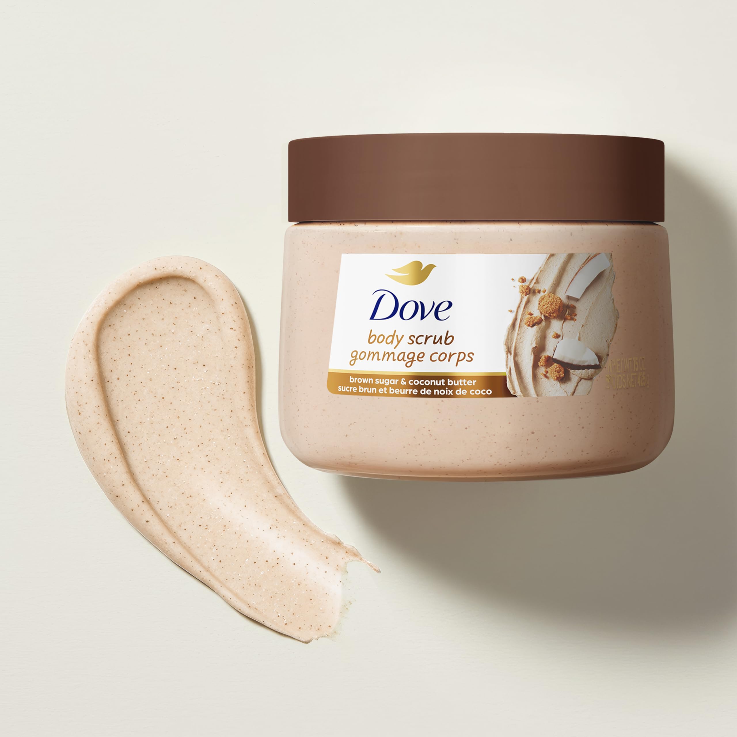 Dove Body Scrub Brown Sugar & Coconut Butter, 15 oz