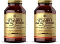Solgar Vitamin E 268 mg (400 IU), 250 Mixed Softgels - Natural Antioxidant, Skin & Immune System Support - Naturally-Sourced Vitamin E - Gluten Free, Dairy Free - 250 Servings, (Pack of 2)