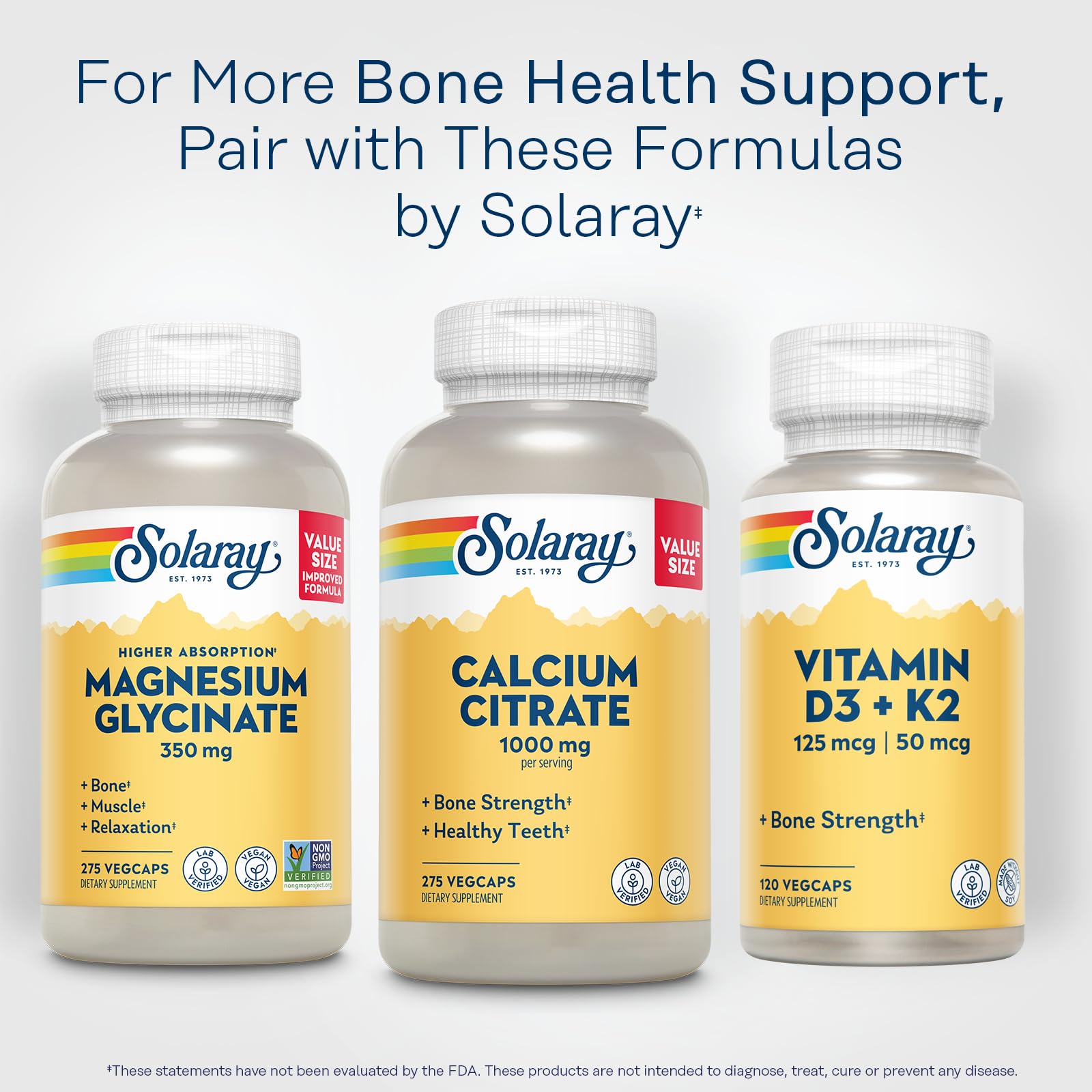 SOLARAY Calcium Citrate 1000 mg, 275 VegCaps