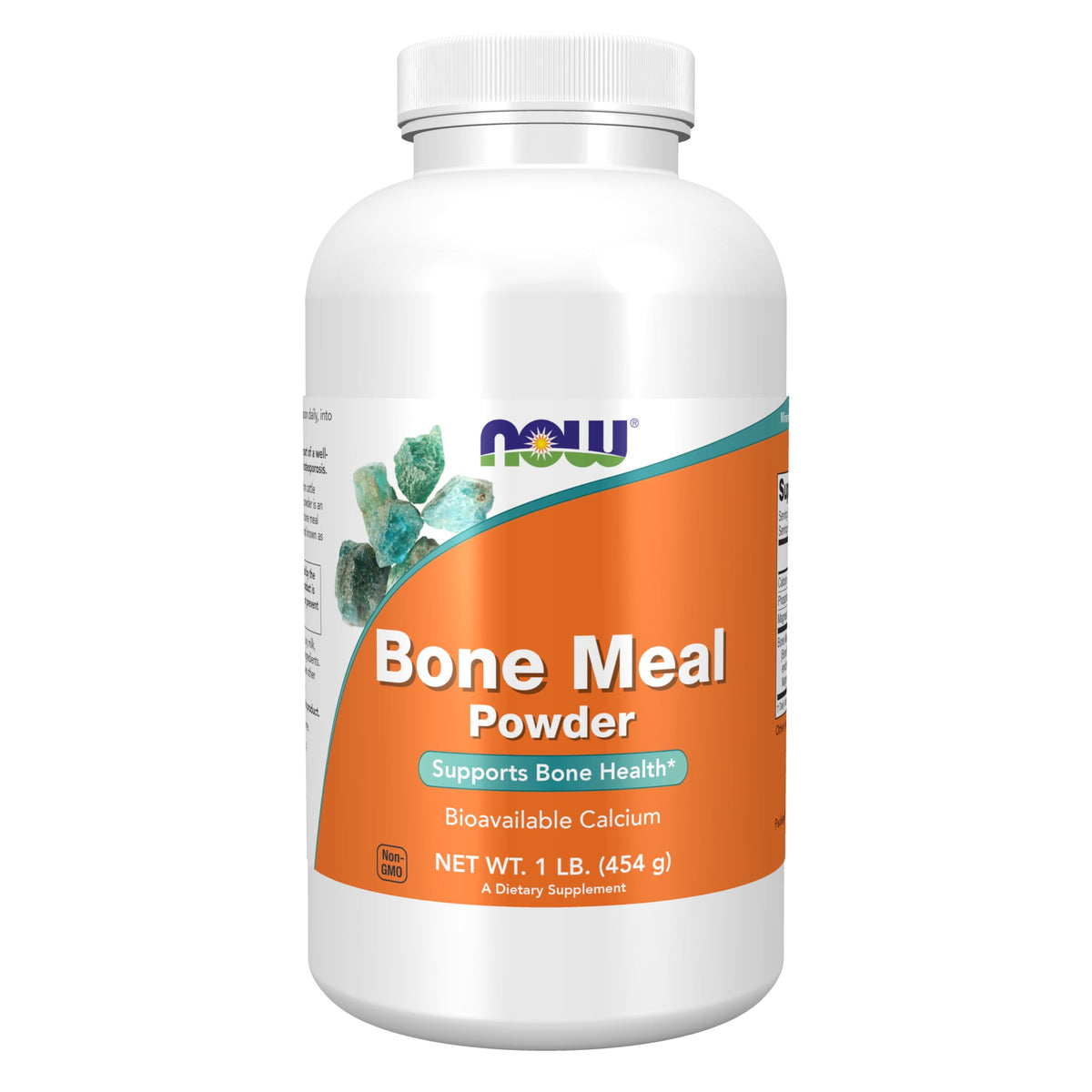 NOW Supplements, Bone Meal Powder, Calcium Carbonate & Magnesium, 1 lb